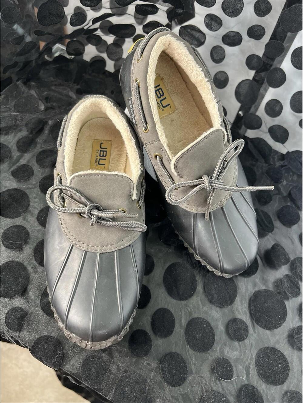 JBU by JAMBU Women' Gwen Weather Ready Duck Rain Shoe Green/Olive Brown Size 7.5